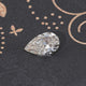 Off White Old Mine Pear Loose Moissanite