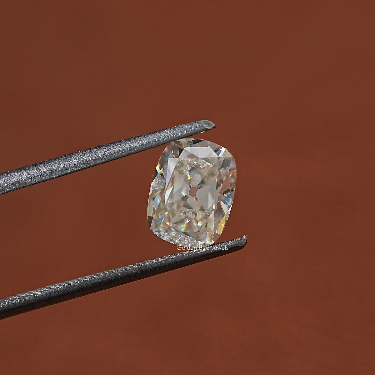 Old Mine Cut Cushion Moissanite Loose Stone