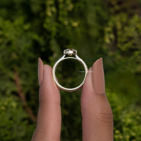 Old European Cut Round Moissanite Ring
