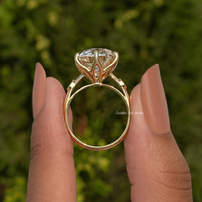 Old European Round Cut Moissanite Ring