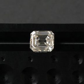  View of Asscher cut old mine loose moissanite