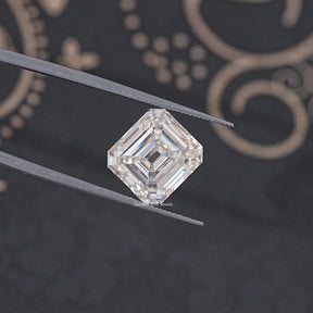 Near Colorless Old Mine Asscher Loose Moissanite