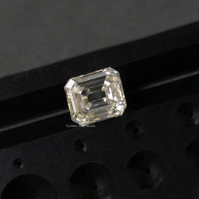 Moissanite old mine asscher cut loose stone 