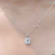 Old Mine Cushion Cut Lab Diamond Halo Pendant