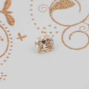 Top View of Old Mine Cushion Cut Loose Moissanite Stone