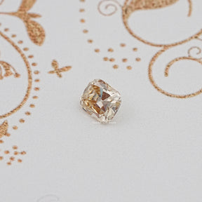 Front View Of Old Mine Cushion Cut Loose Moissanite Stone