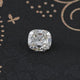 Off White Old Mine Cushion Cut Loose Moissanite