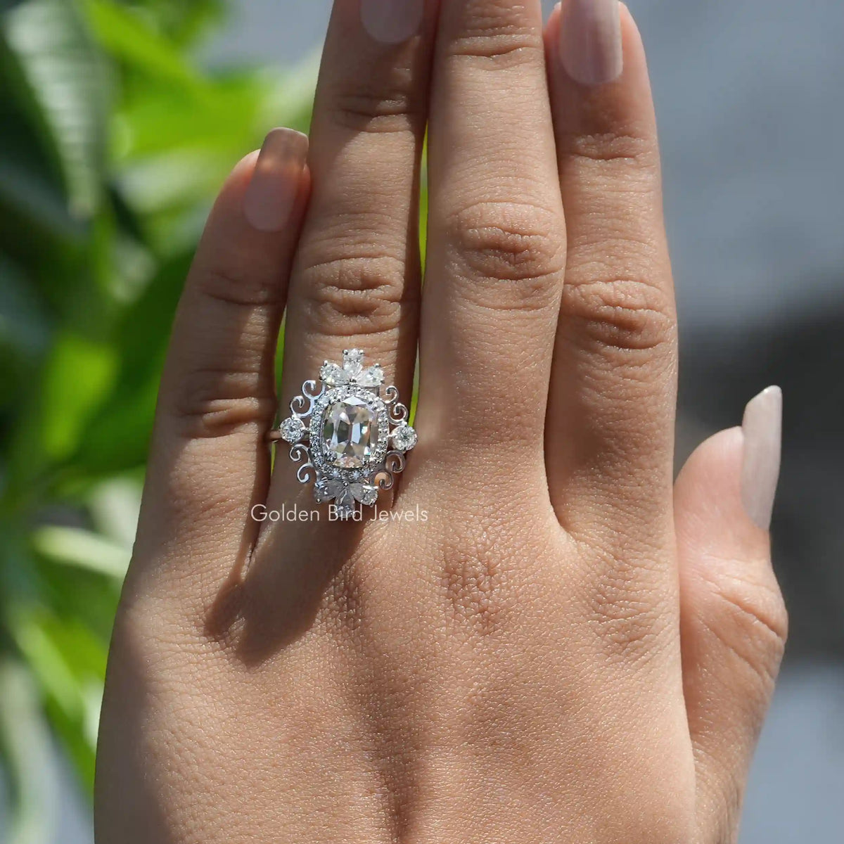 Engagement Ring Vintage Rose Gold Diamond 0.80 F-vs2 Unique Diamond Band Antique  Engagement Filigree Victorian Ring - Etsy