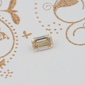 Loose Moissanite Yellow Old Mine Emerald