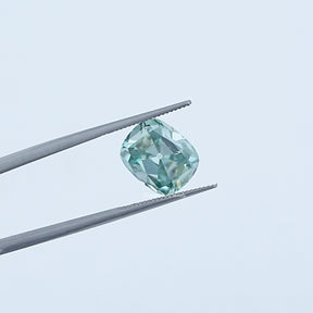Detailed View Of  Old Mine Cushion Cut Loose Moissanite 