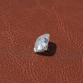 Cross View Of Moissanite Cushion Cut Loose Stone