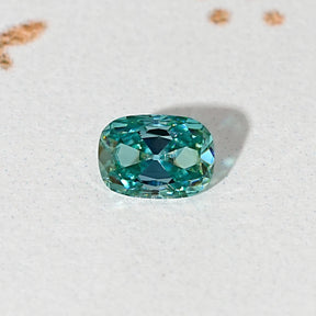 Blue Old Mine Cushion Loose Moissanite