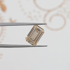 Loose Moissanite Yellow Old Mine Emerald