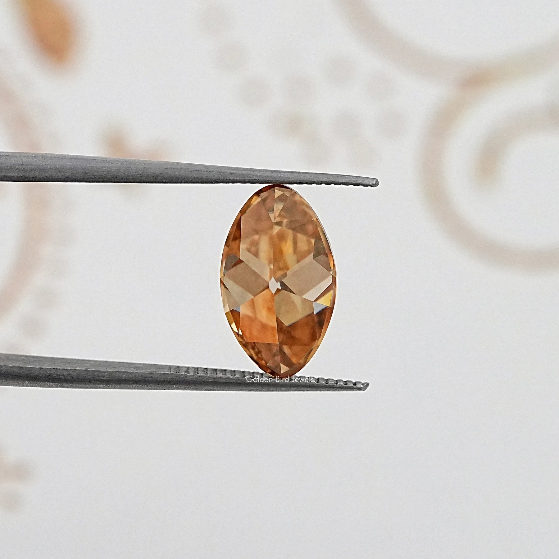 Champagne Old Mine Moval Loose Moissanite