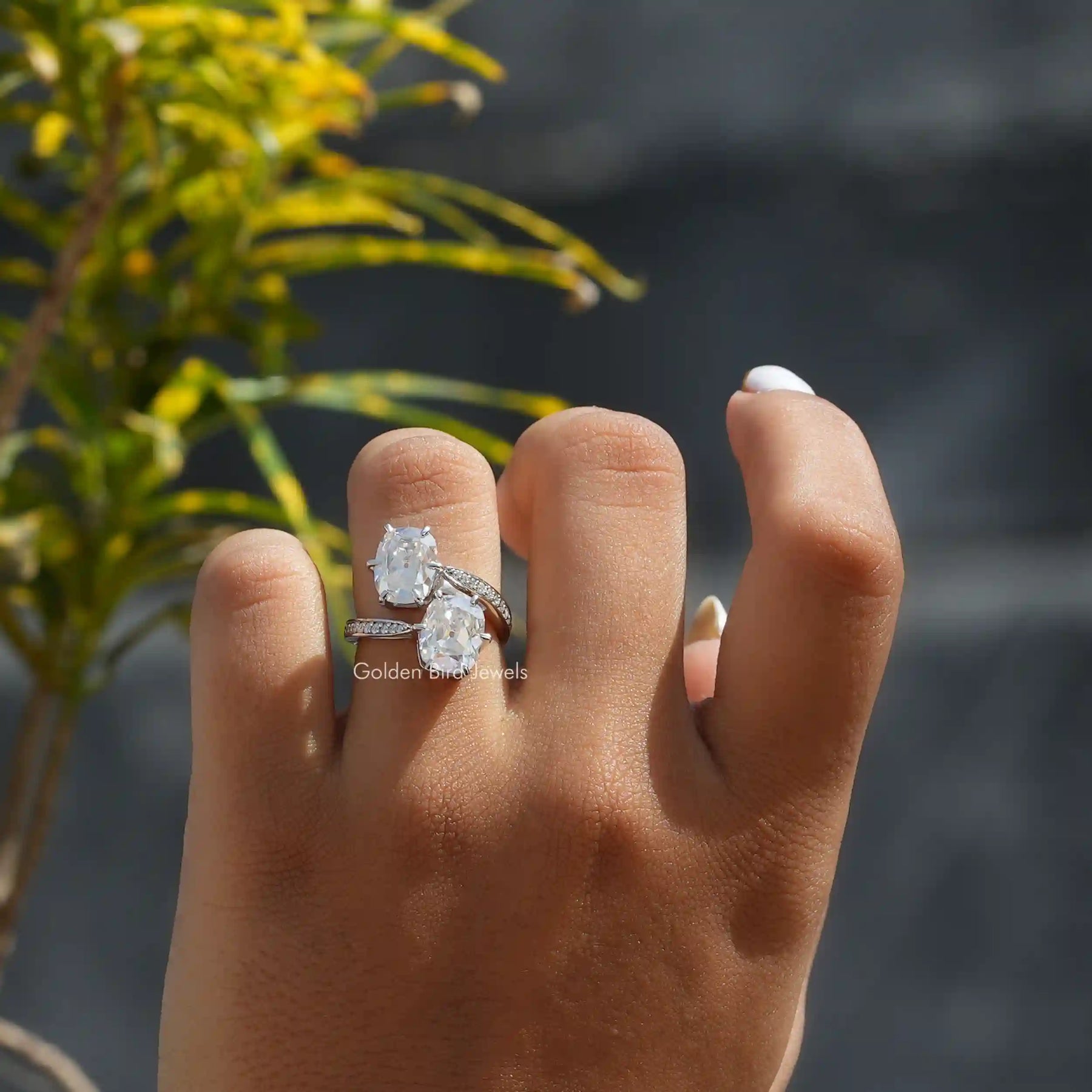 Cushion 2025 stone ring