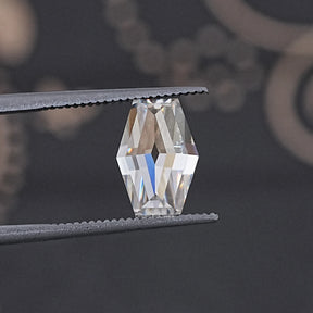 Colorless Old Mine Lozenge Cut Loose Moissanite