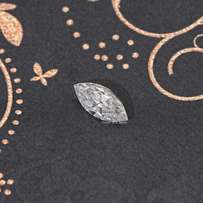 Front View Of Old Mine Marquise Cut Loose Moissanite Stone