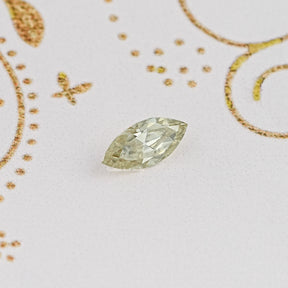 Yellow Old Mine Marquise Cut Loose Moissanite