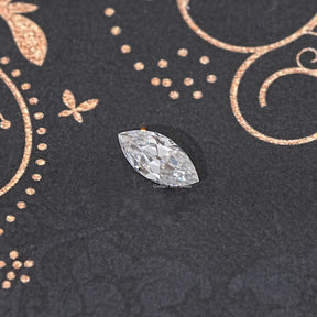 Top View of Old Mine Marquise Cut Loose Moissanite Stone