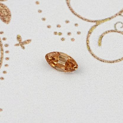 Detailed View Of Old Mine Moval Cut Loose Moissanite Stone