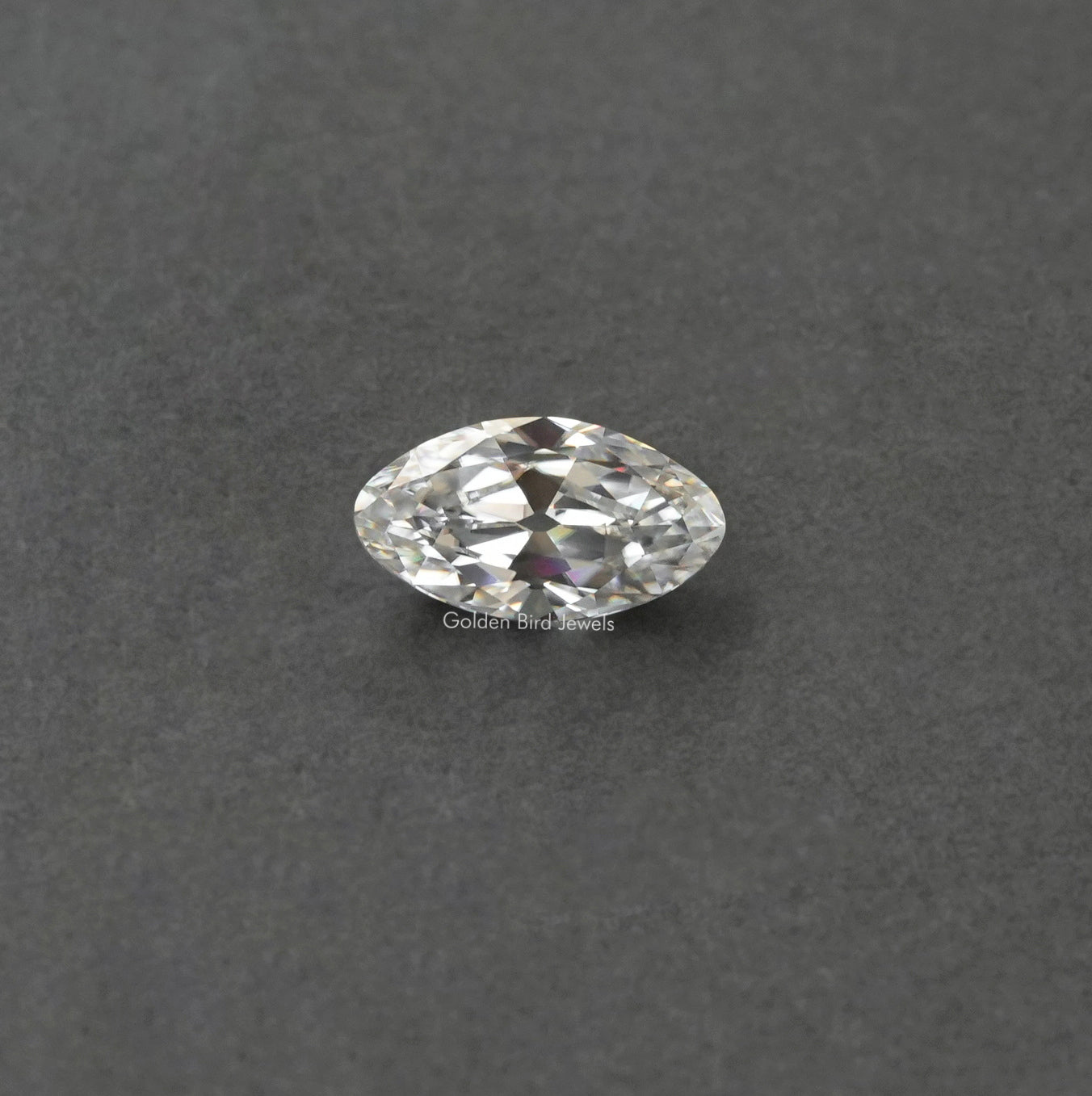 [Old mine moval cut moissanite loose stone]-[Golden Bird Jewels]