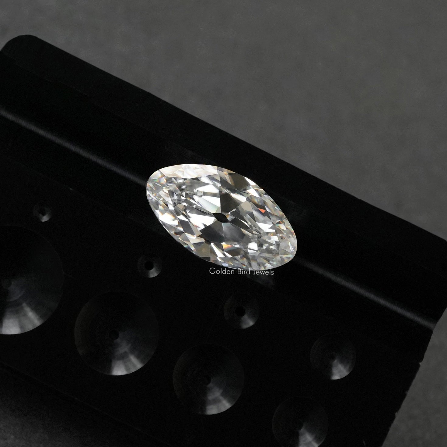 Old Mine Moval Cut  Colorless Moissanite Loose Stone