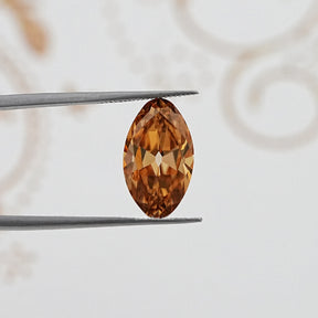 In Tweezer View Of Old Mine Moval Cut Loose Moissanite Stone