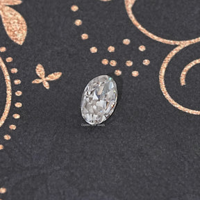 Near Colorless Old Mine Oval Loose Moissanite