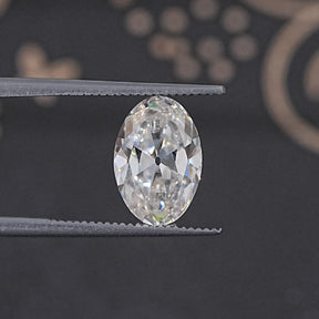 Near Colorless Old Mine Oval Loose Moissanite
