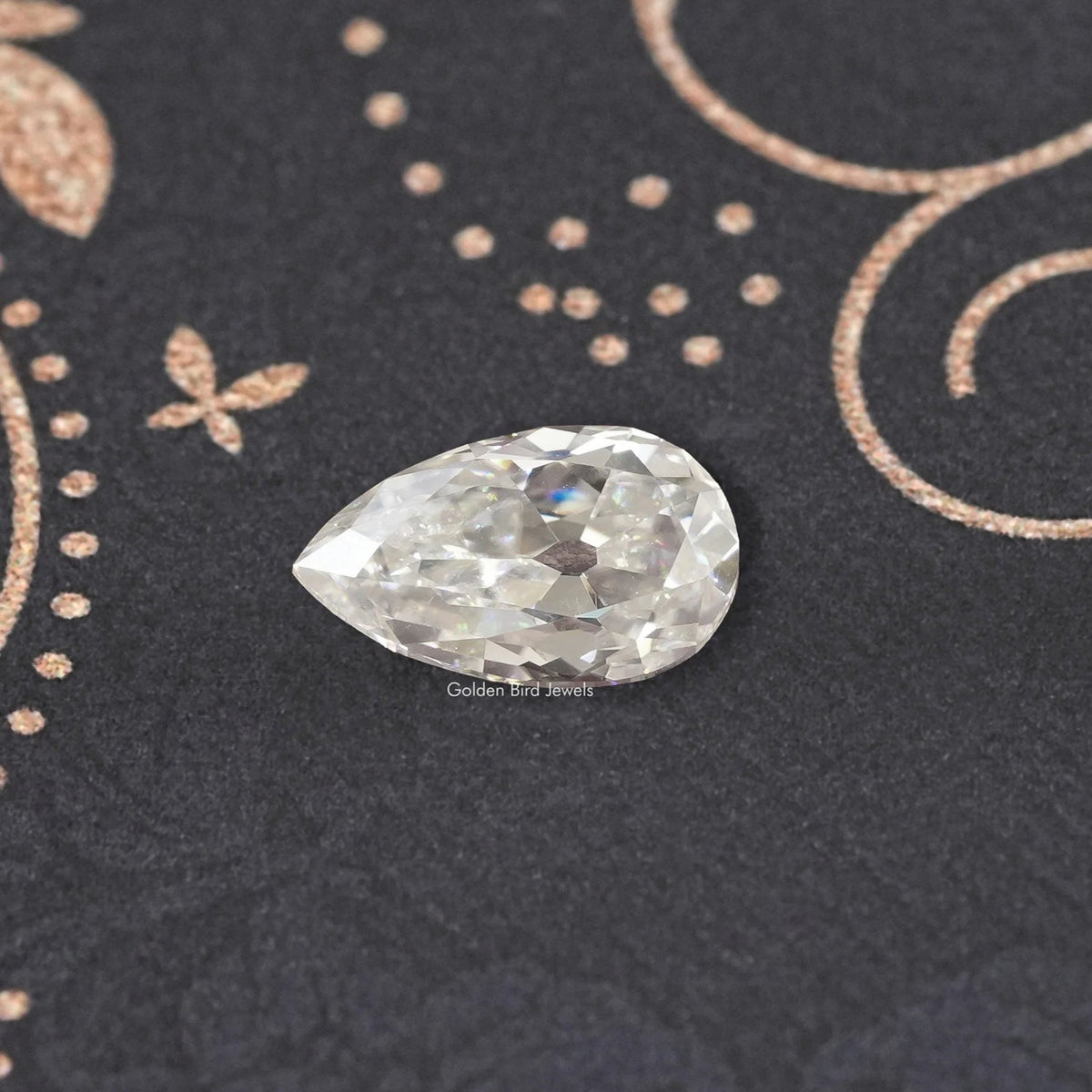 Old Mine Pear Cut Loose Moissanite Stone