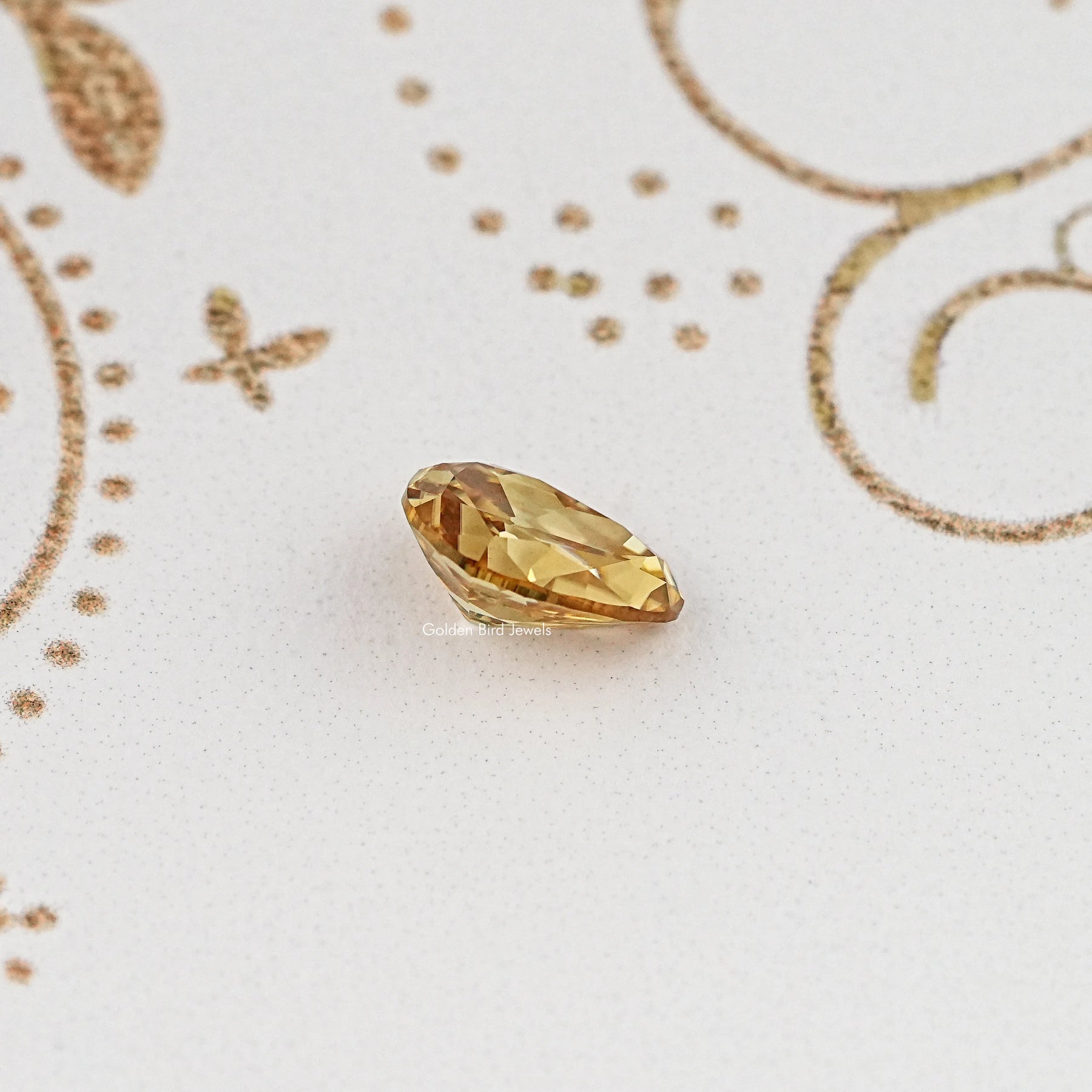 Champagne Old Mine Pear Cut Loose Moissanite