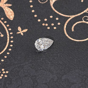 Old Mine Pear Cut Loose Moissanite