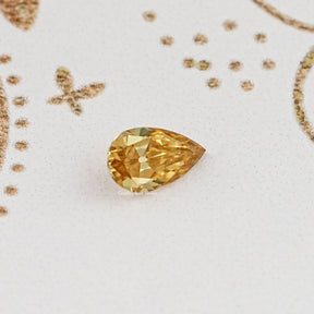 Champagne Old Mine Pear Cut Loose Moissanite
