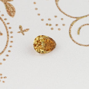 Champagne Old Mine Pear Cut Loose Moissanite