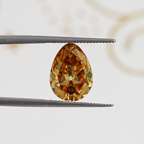 Champagne Old Mine Pear Cut Loose Moissanite