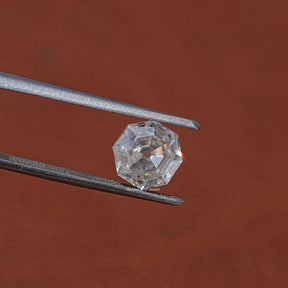 Front View Of Moissanite Old Single Cut Loose Stone