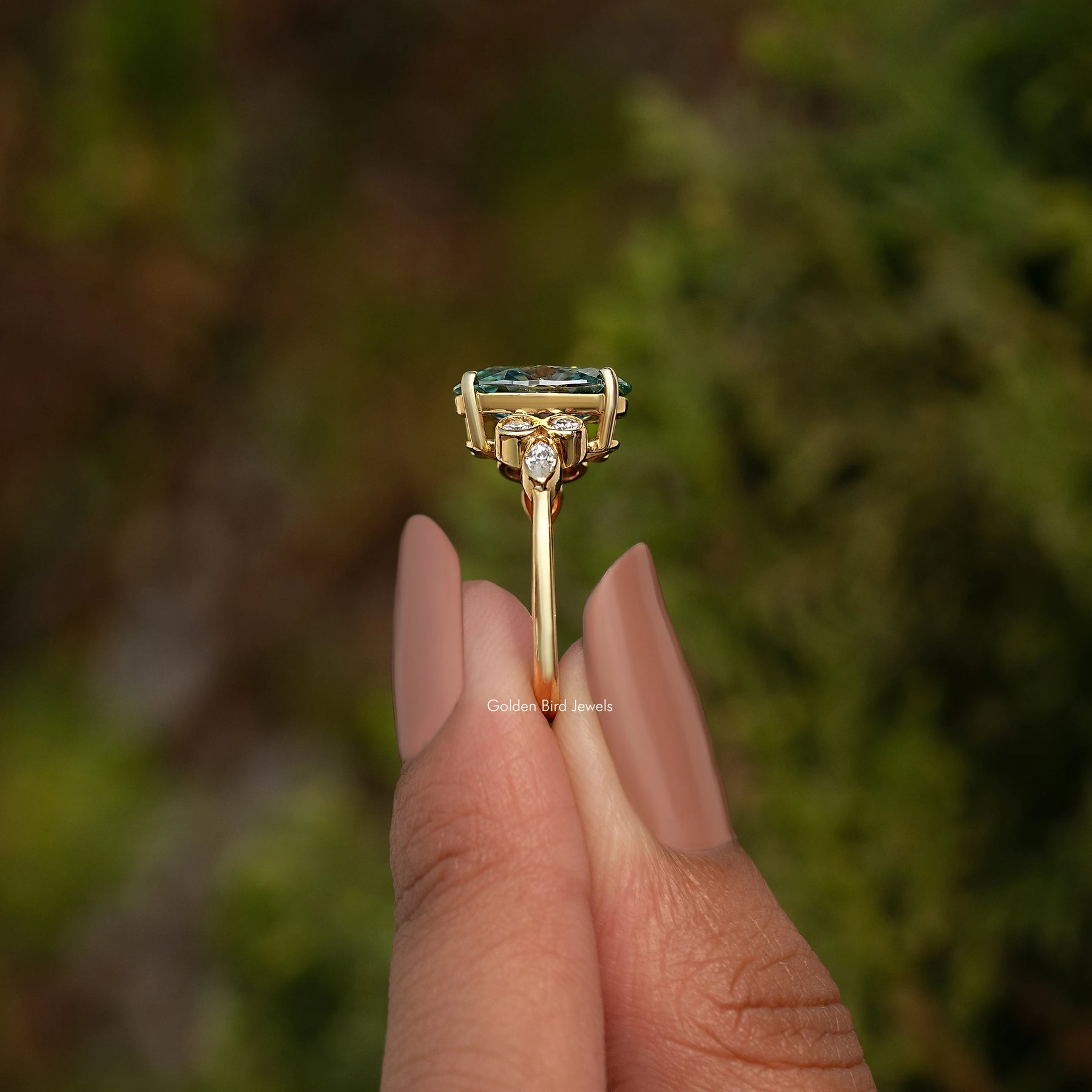 Oval And Marquise Cut Moissanite Proposal Ring