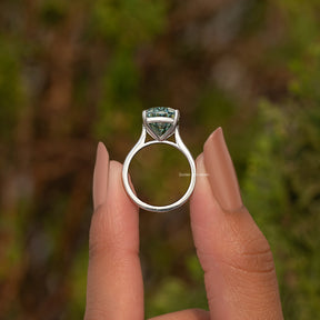 Oval Cut Moissanite Solitaire Ring