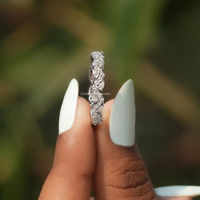 Pear Cut Lab Grown Diamond Full Eternity Band