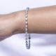 Pear Shaped Lab Diamond Bezel Set Tennis Bracelet