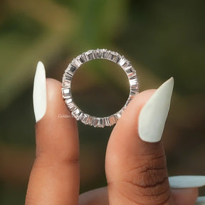 Pear Cut Lab Grown Diamond Full Eternity Band