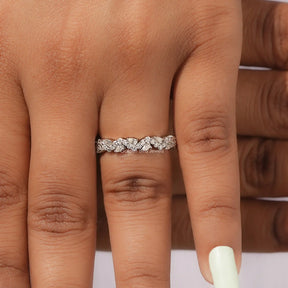 Pear Cut Lab Grown Diamond Full Eternity Band