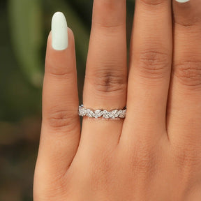 Pear Cut Lab Grown Diamond Full Eternity Band