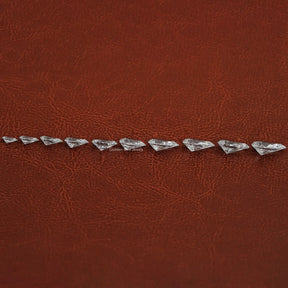 Side View of Pear Cut Lab Grown Loose Diamond In White
