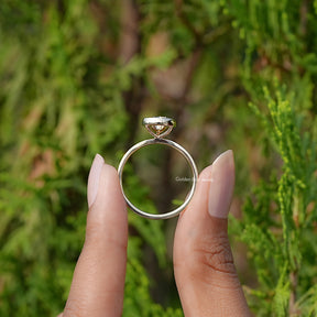 5.00ct Pear Cut Moissanite Engagement Ring – 925 Sterling Silver – Women's Solitaire