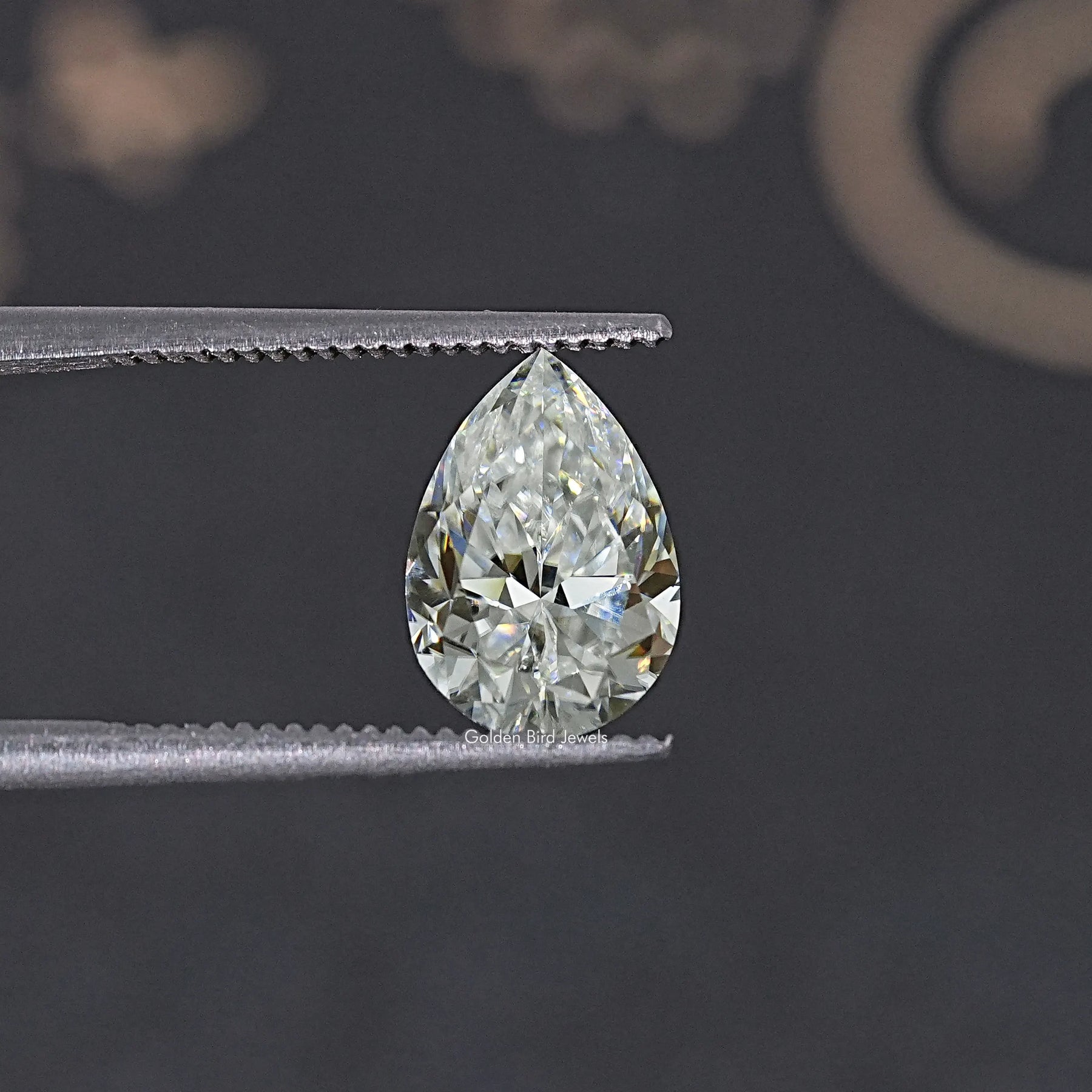 Colorless Pear Moissanite Loose Stone