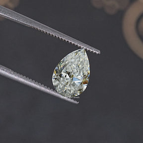 Colorless Pear Moissanite Loose Stone