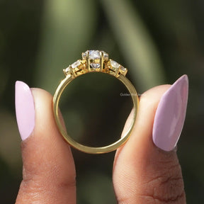Pear Shaped Moissanite Engagement Ring