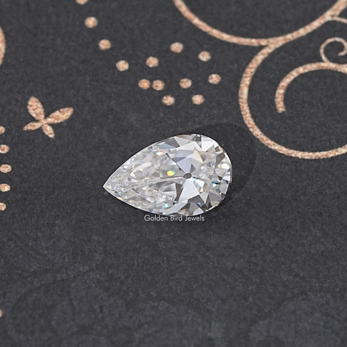 Old Mine Pear Cut Loose Moissanite