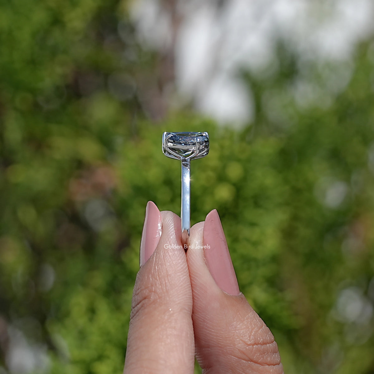 Pear and Radiant Cut Toi Et Moi Moissanite Ring